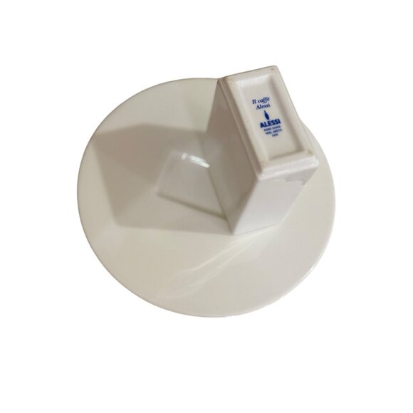 Alessi  Wiel Aretsun Rectangular Espresso Cup Saucer Set 80s 90s Postmodern MINT - Picture 7 of 7